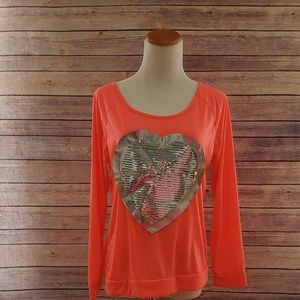 Neon Pink Long Sleeve Tee